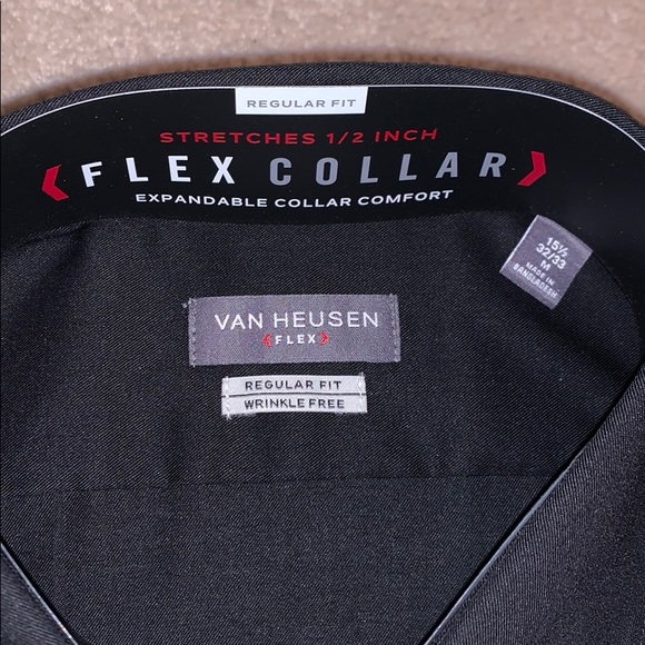 Van Heusen Flex Collar Long Sleeve Dress Shirt - Picture 3 of 4